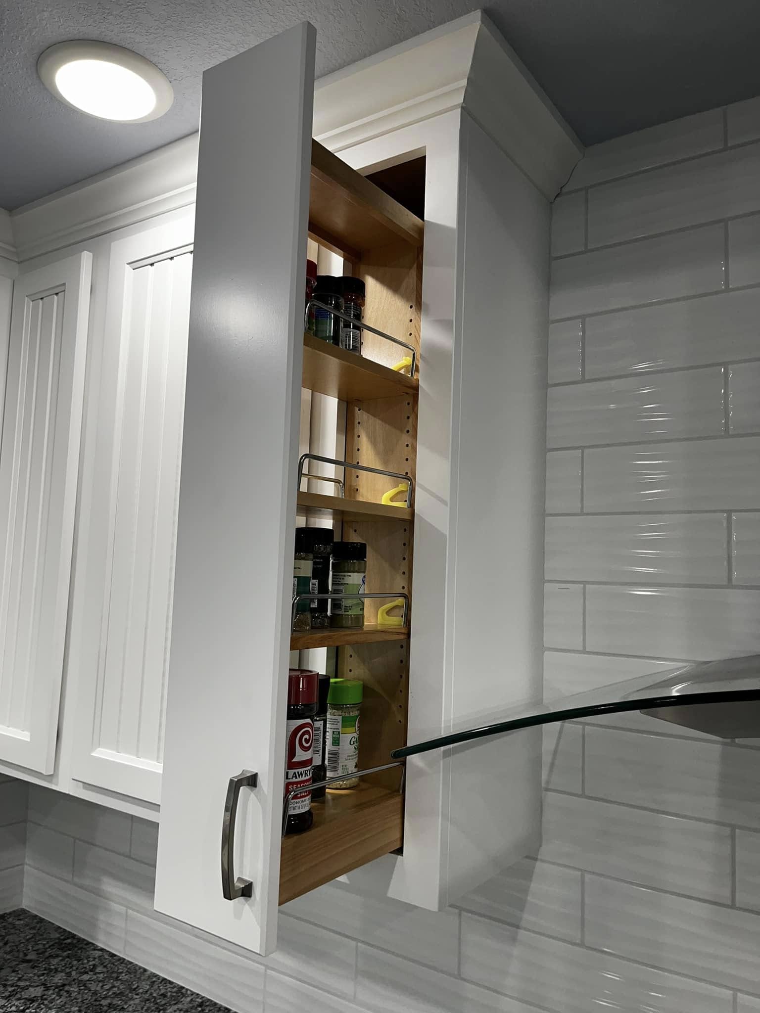 Pull-Out Spice Rack Storage