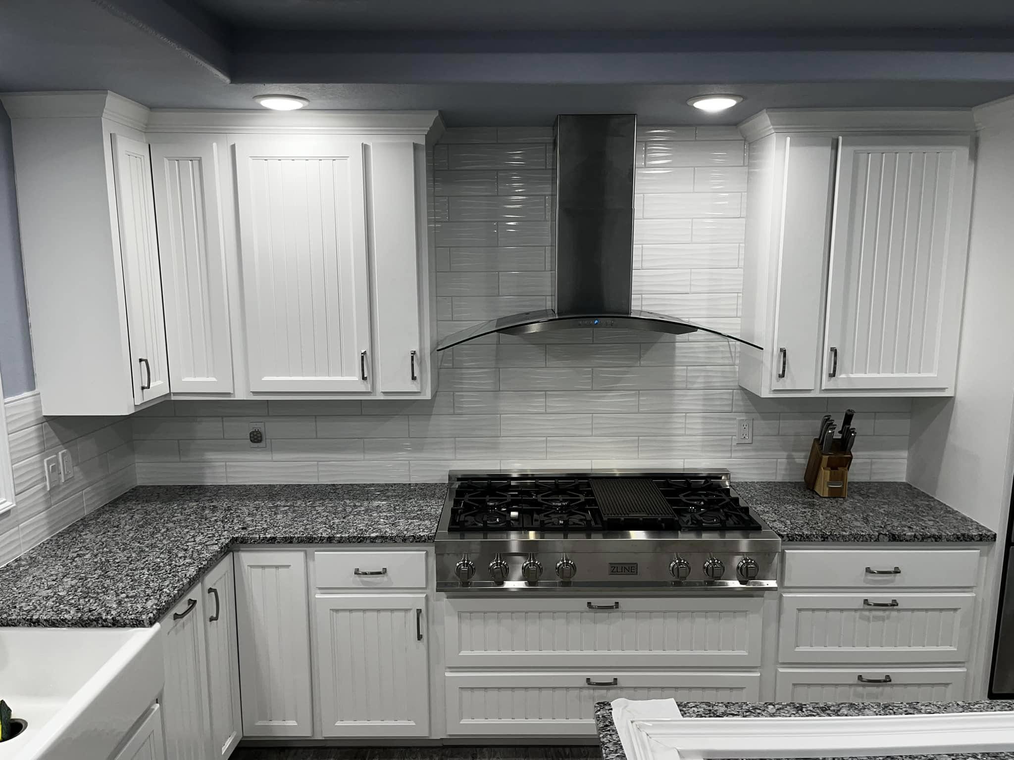 White Kitchen with Zline Range