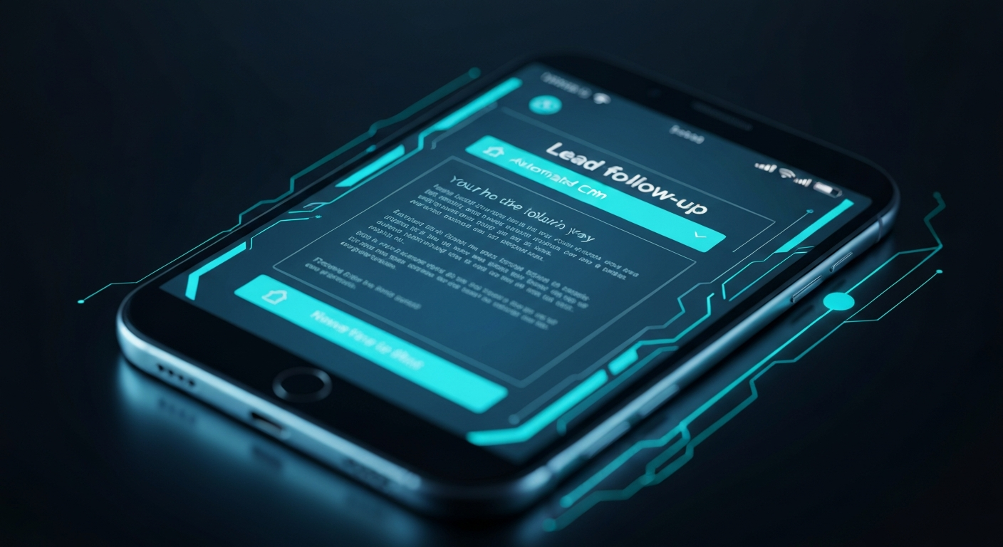 Automated CRM lead follow up notification on phone