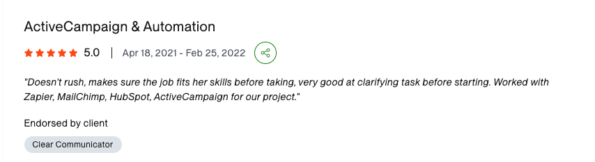 Client Testimonial