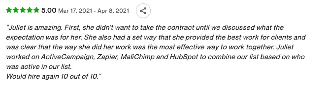 Client Testimonial