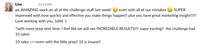 Client Testimonial