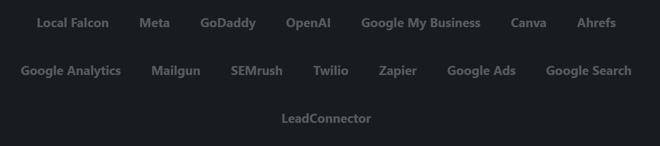 Our Partners including Meta, Google, OpenAI, Zapier and more