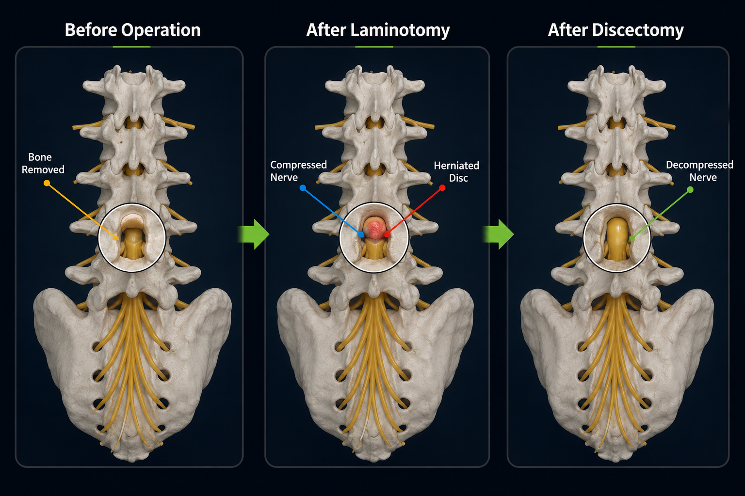 Before and After Microdiscectomy Procedure