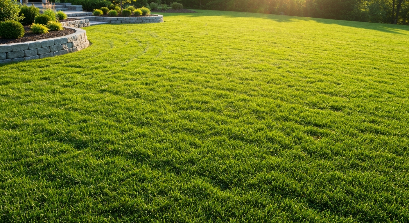 Beautiful green lawn in Sinking Spring, PA
