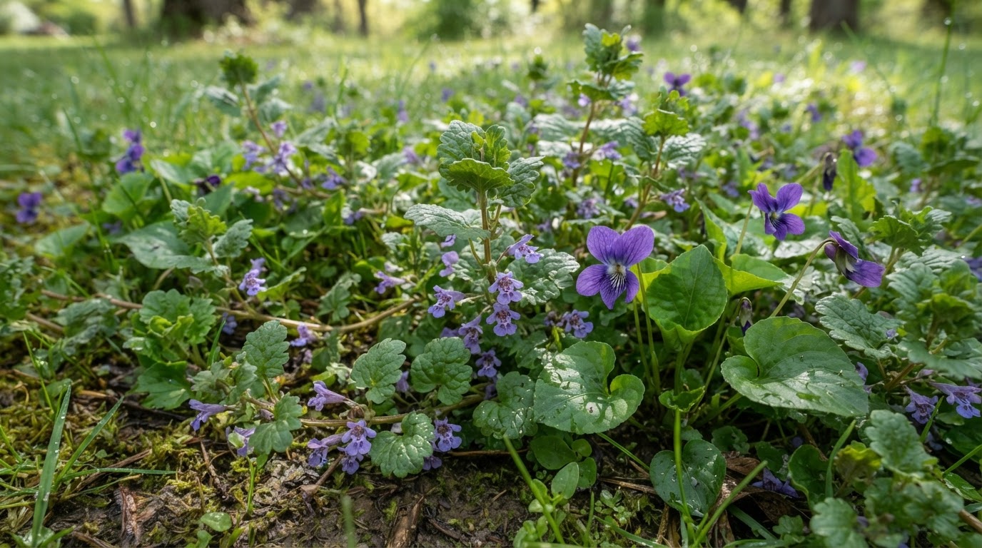 How to Get Rid of Creeping Charlie, Ground Ivy, and Wild Violets: It's All About Timing