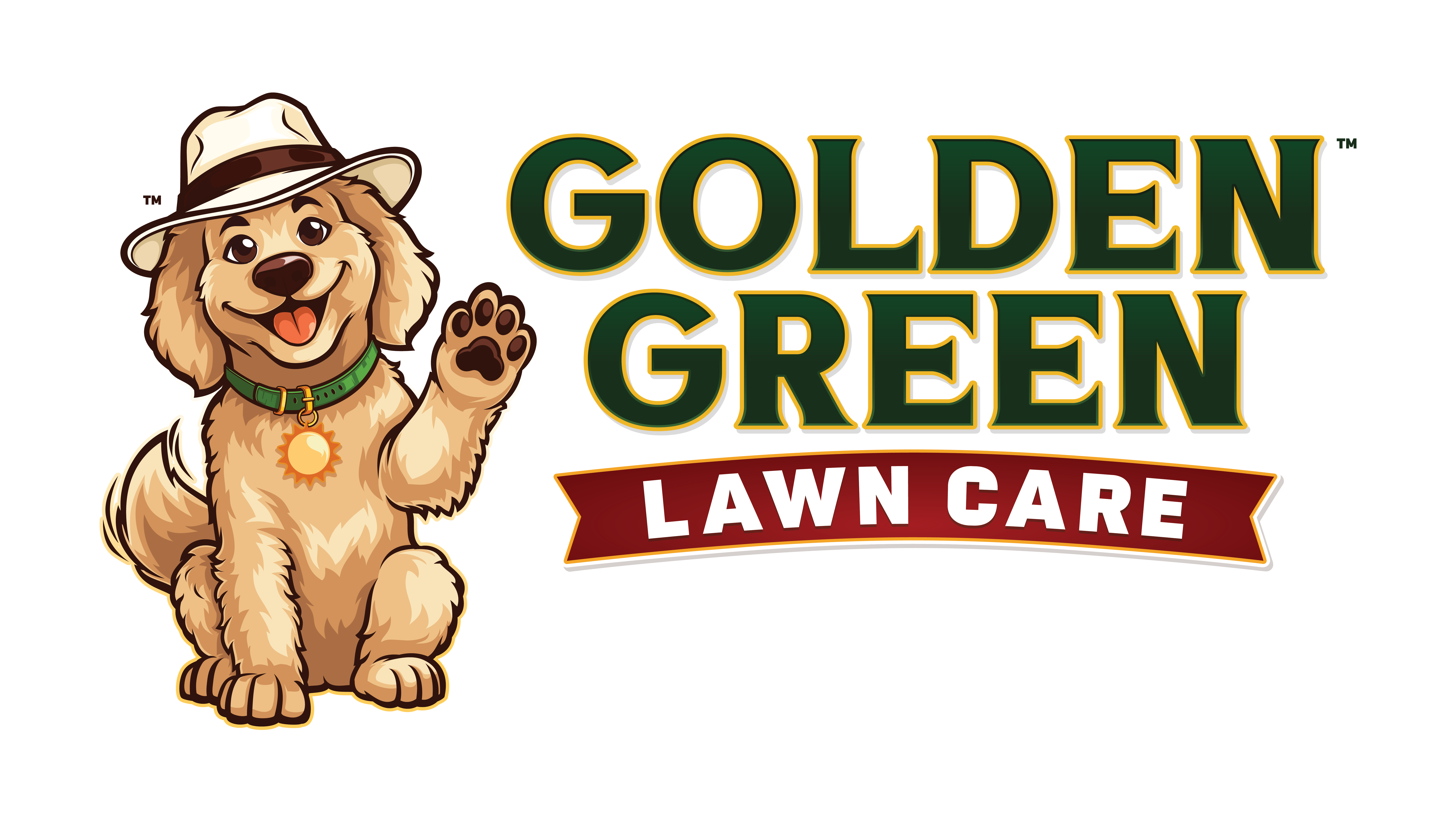 Golden Green Lawn Care Logo