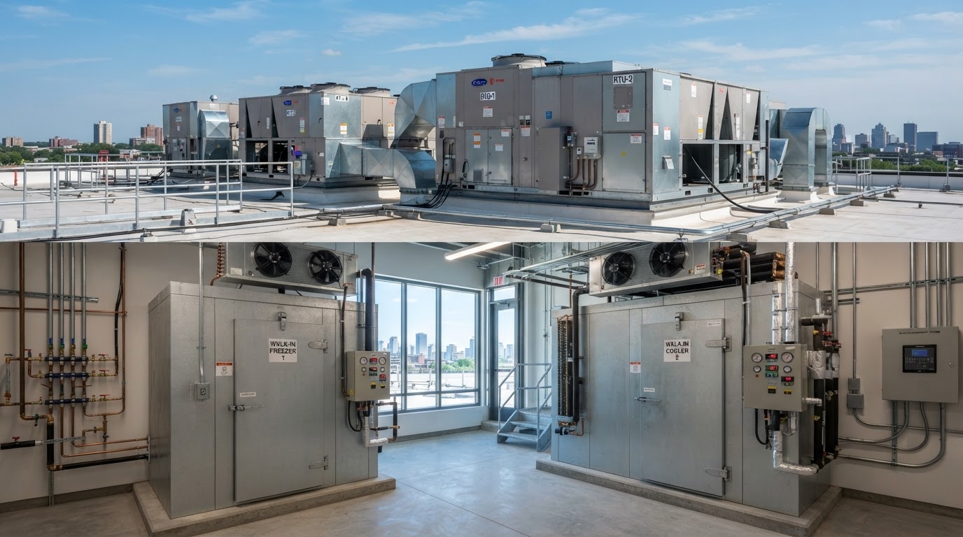 Professional commercial HVAC and refrigeration equipment