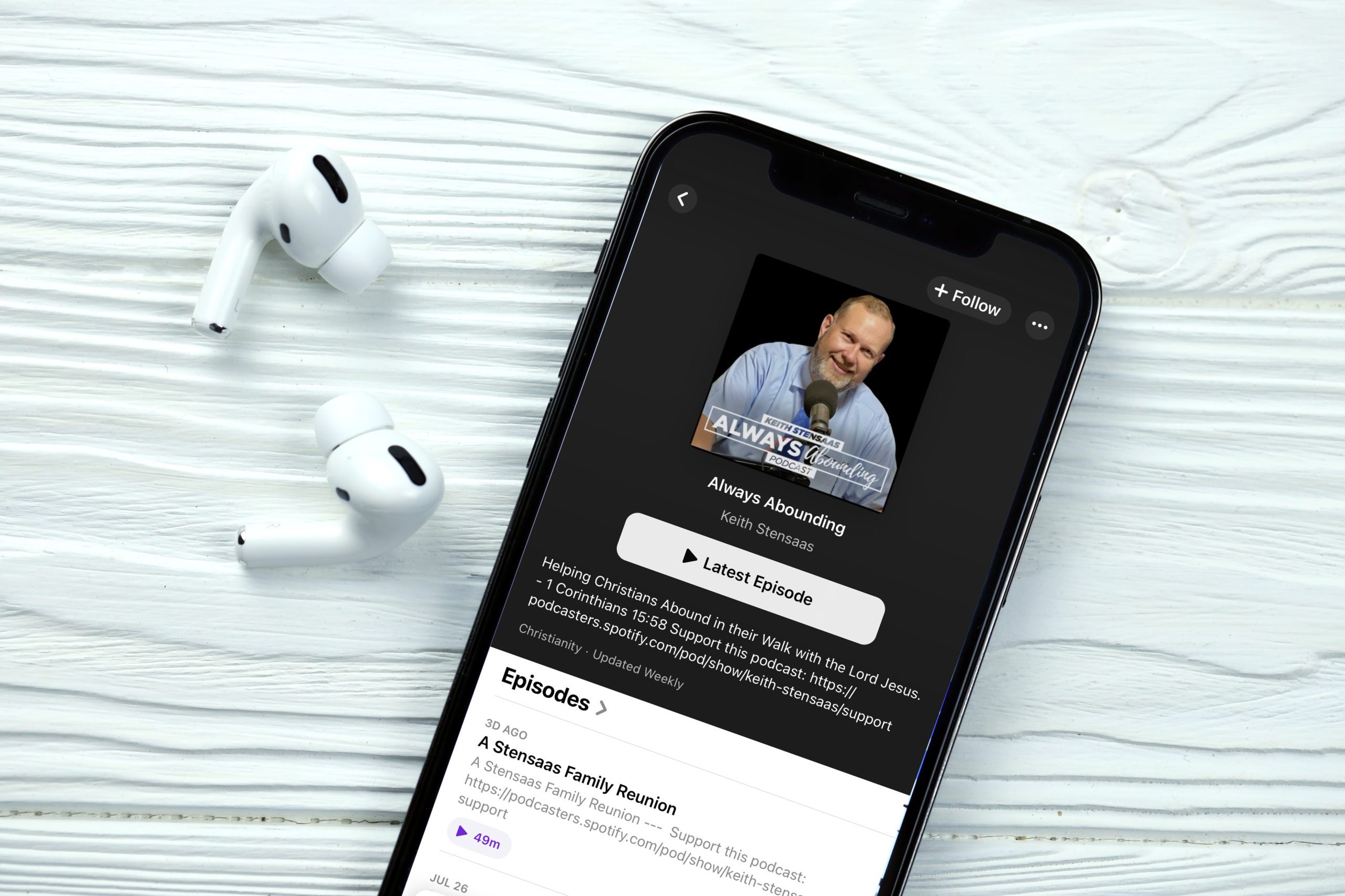 Podcast on iPhone