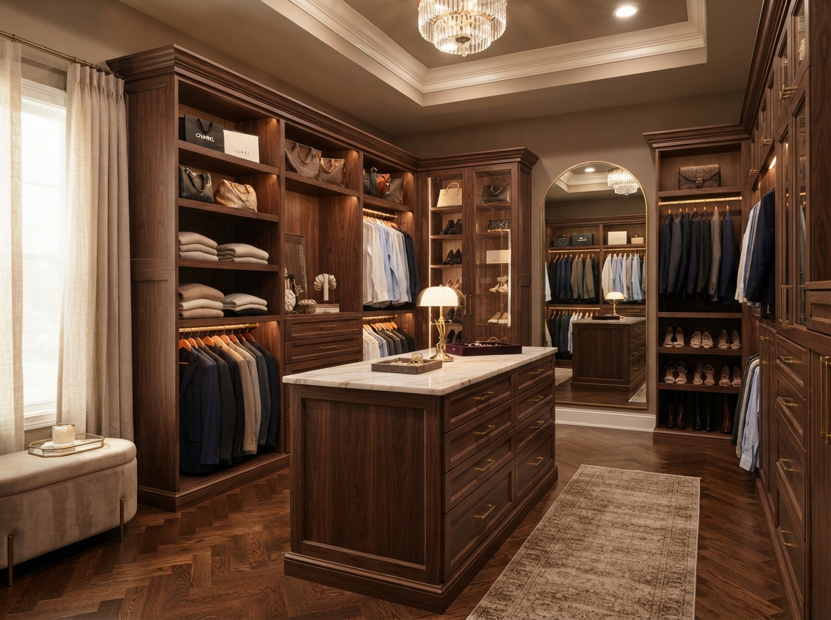 Custom Closet Cabinetry project 3 by Cechinel Design & Build