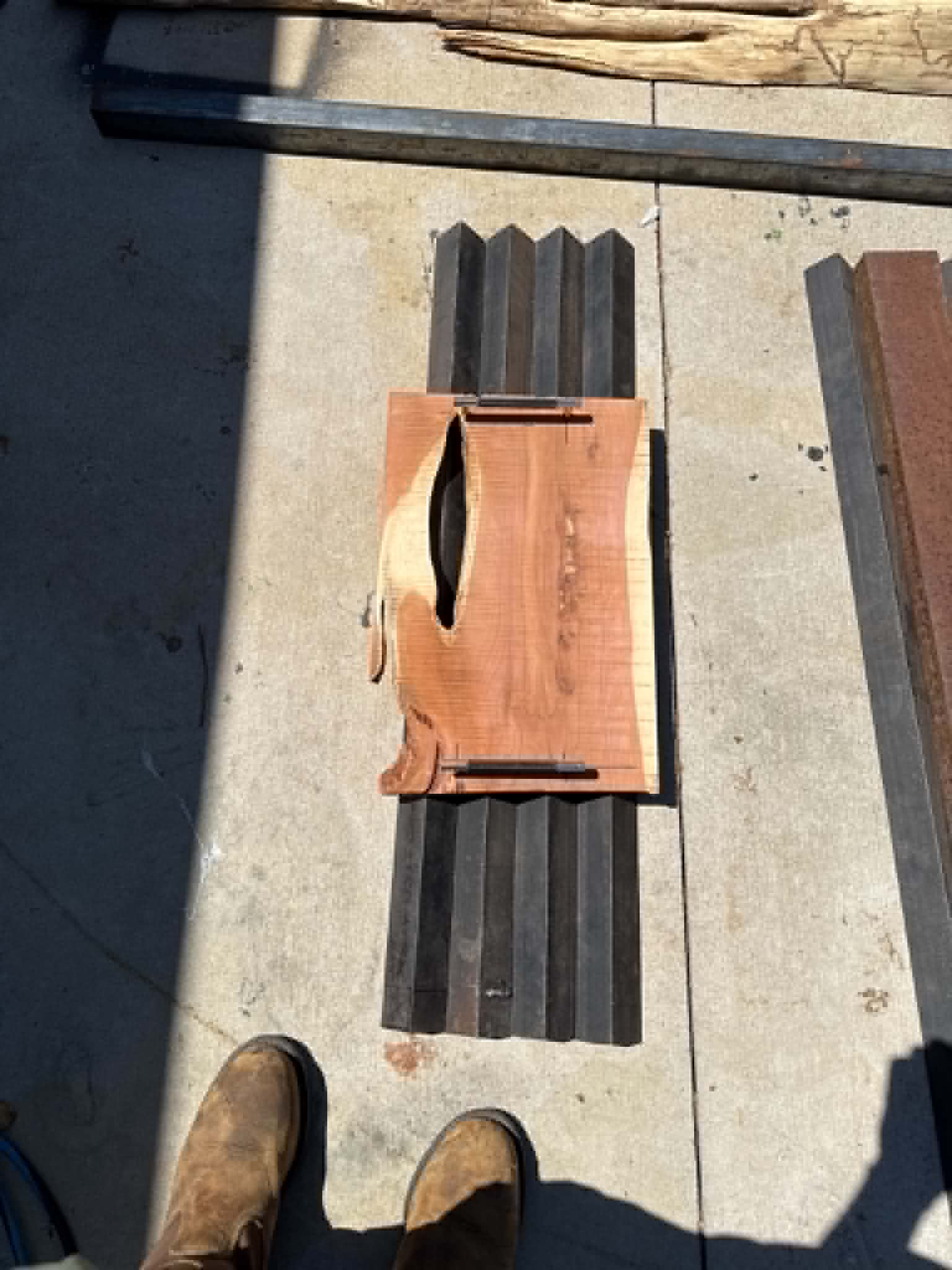 Handcrafted wood cutting board