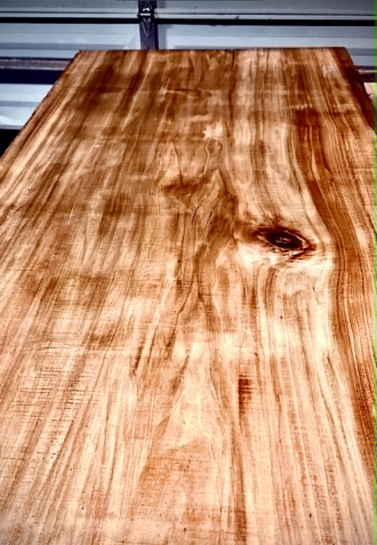 Finished wood table surface