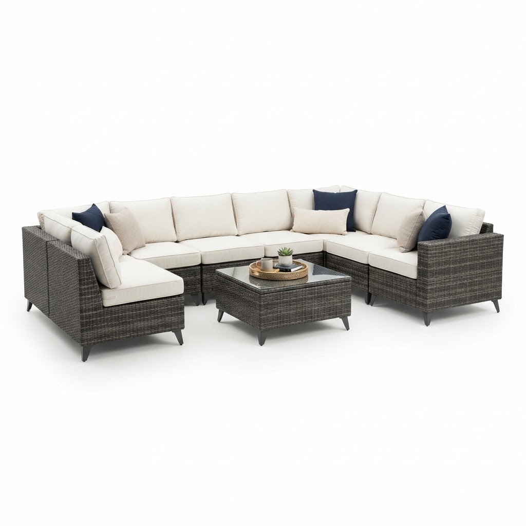 All-Weather Wicker Sectional Set