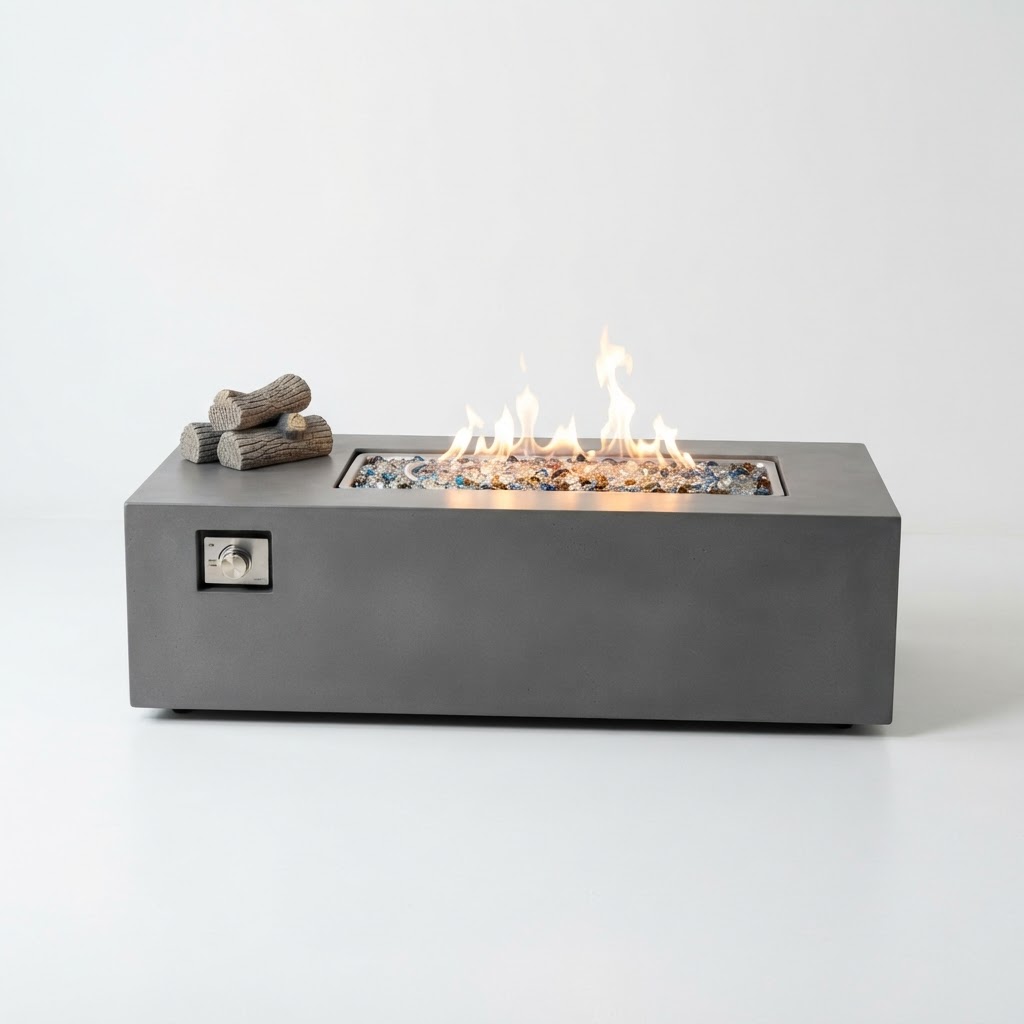 Propane Fire Table with Glass Beads