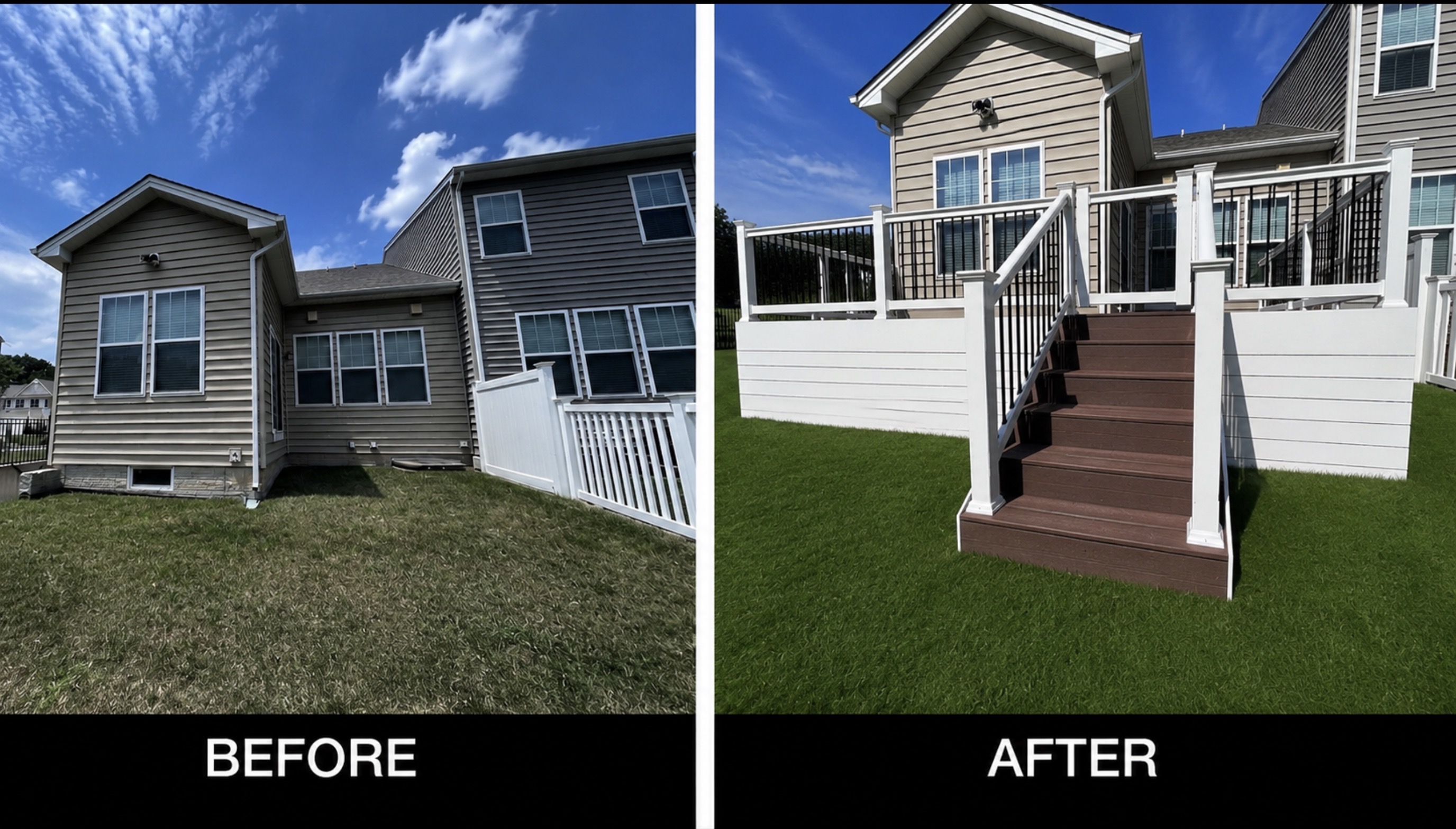 Before & After Deck Transformation