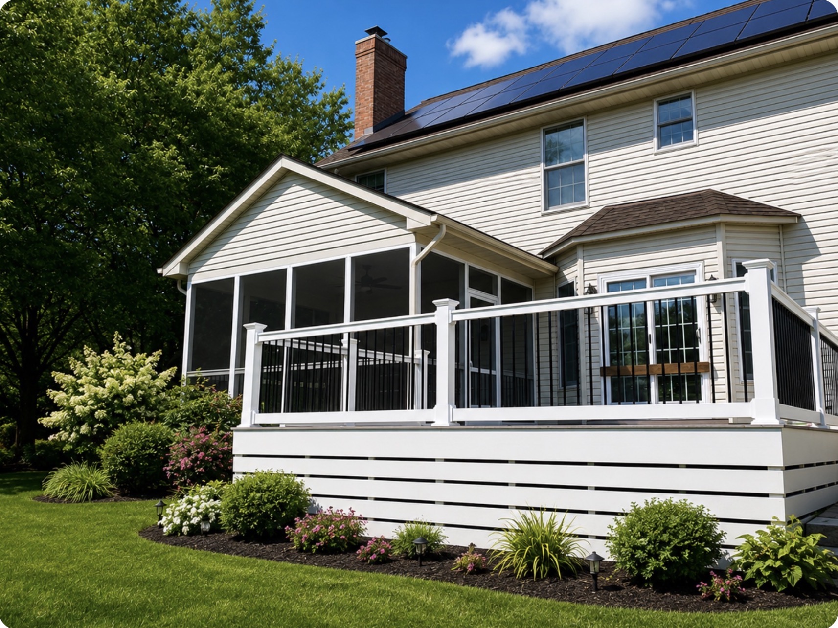 Elevated Screen Room & Deck Combo
