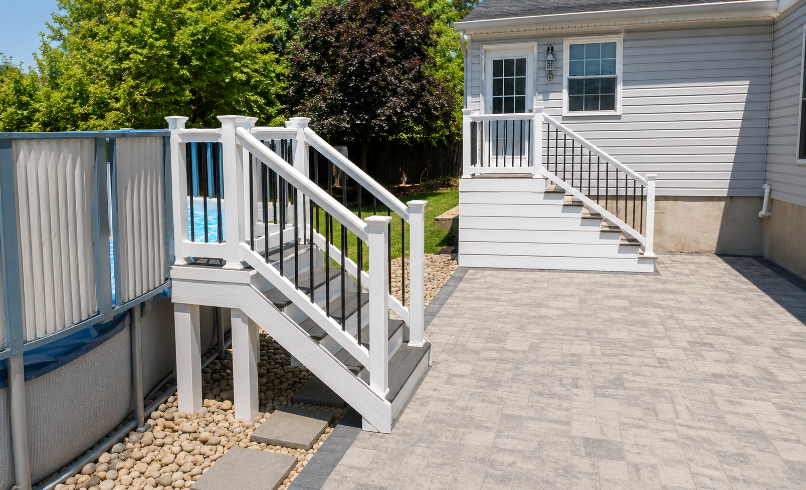 Poolside Deck & Paver Patio