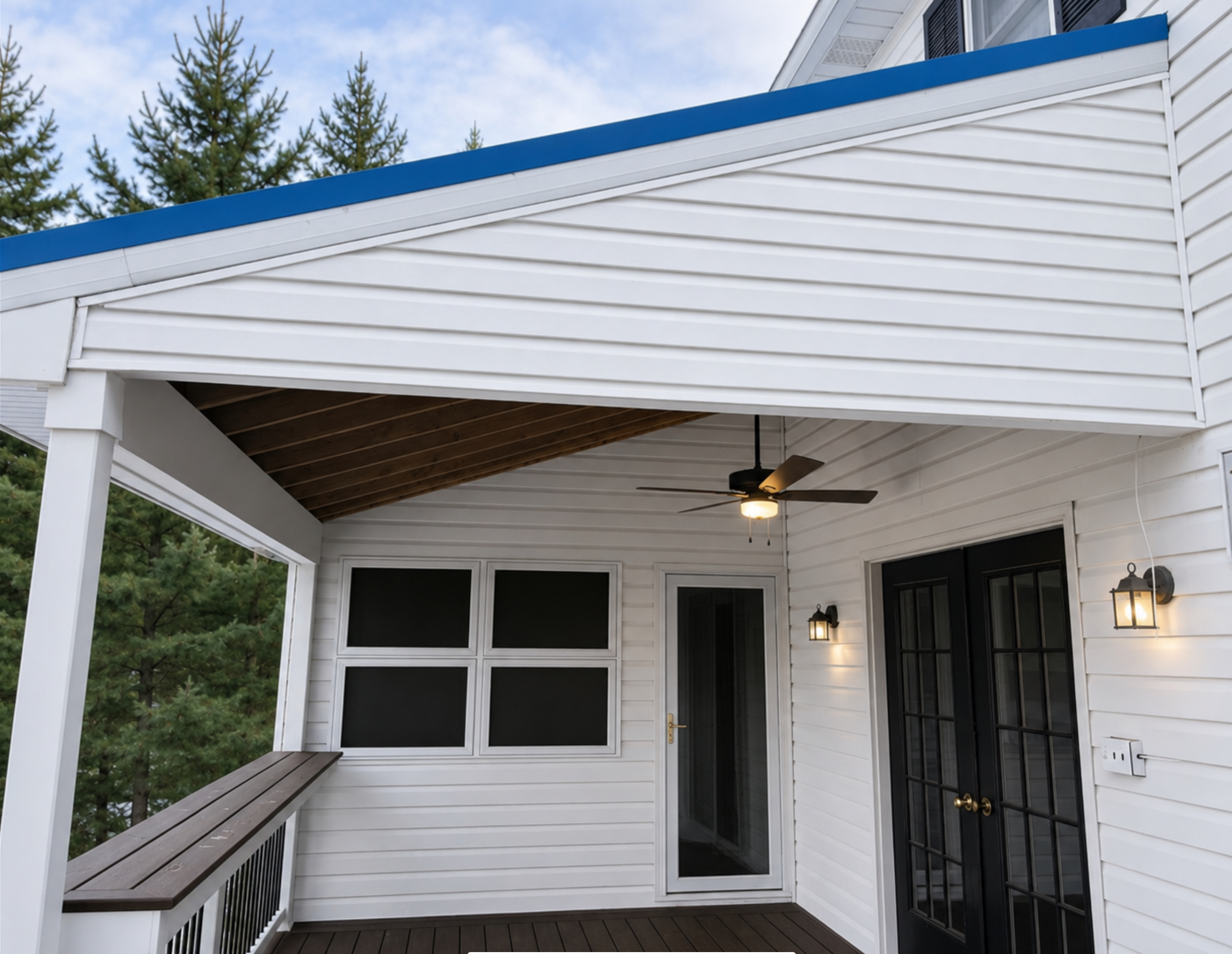 Custom Covered Porch Interior