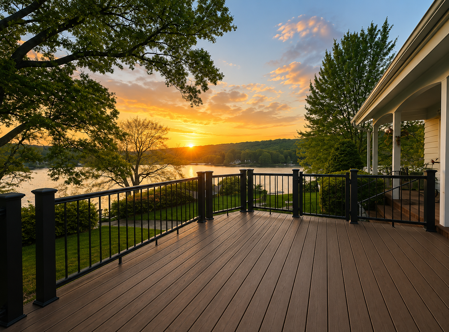 Sunset Waterfront Composite Deck