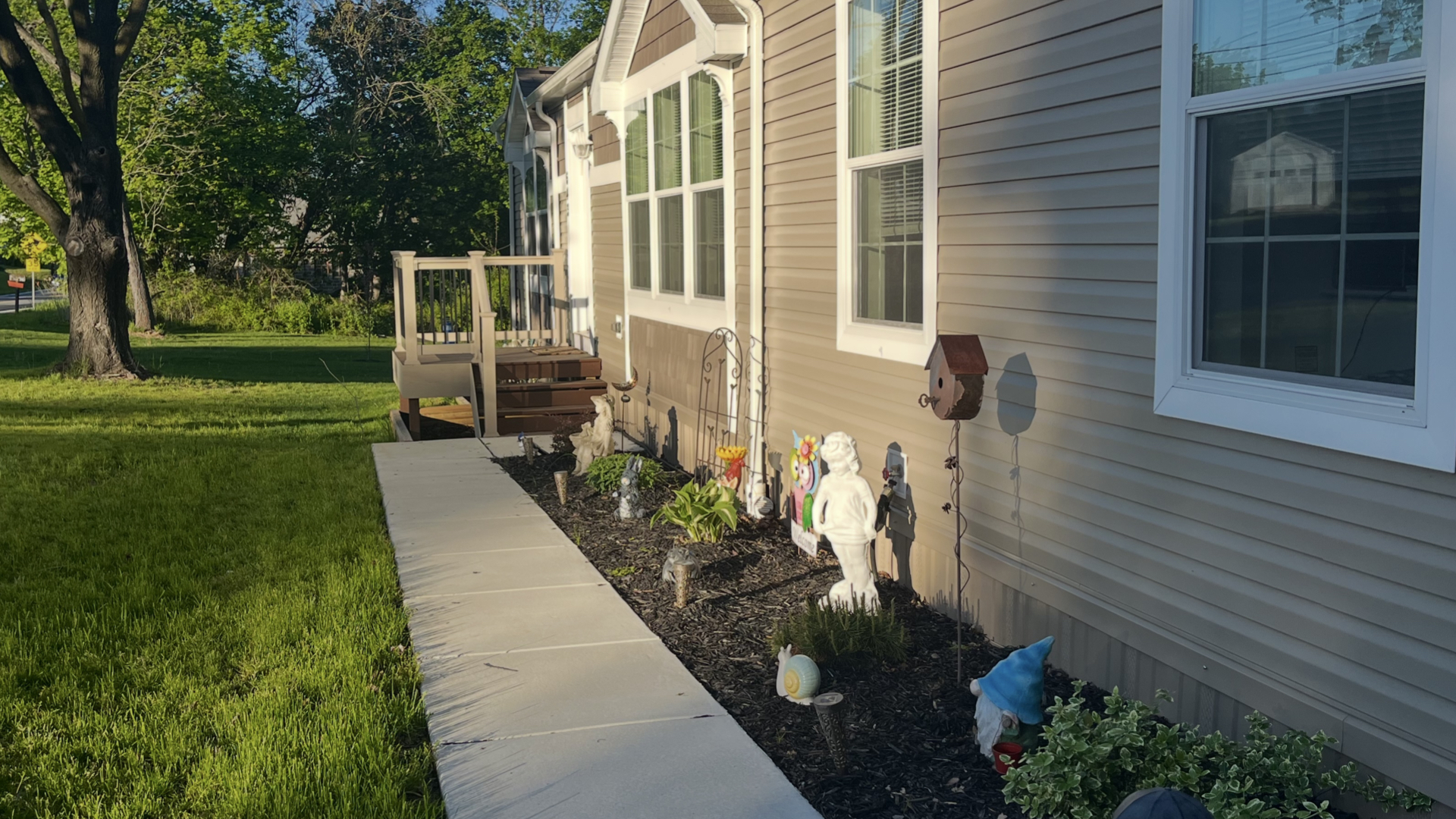 Side Porch Entry & Sidewalk