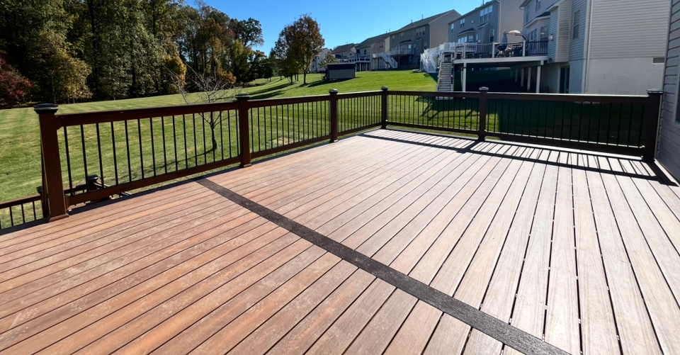 Spacious Composite Deck Surface