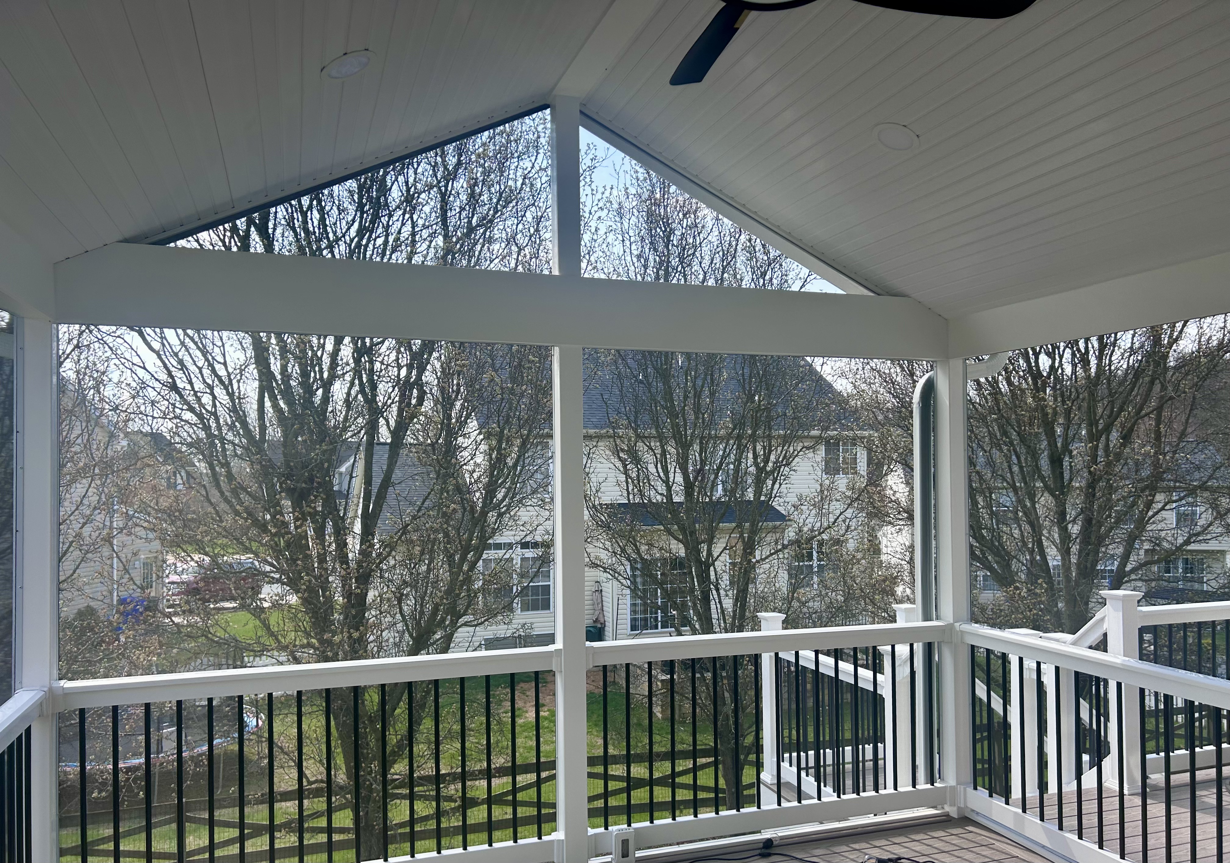 Vaulted Screened Room Interior View