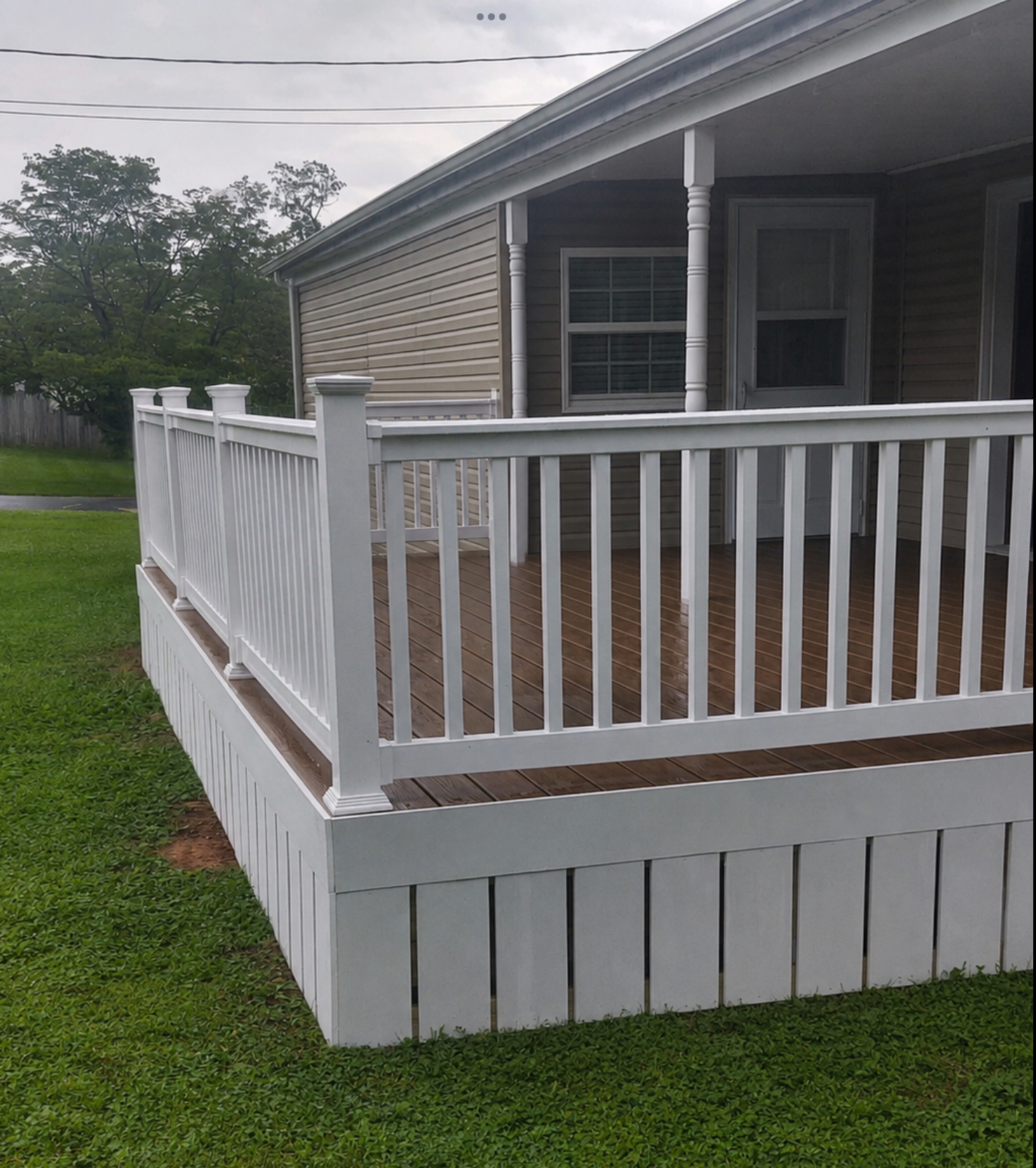 Covered Porch Decking & Skirting