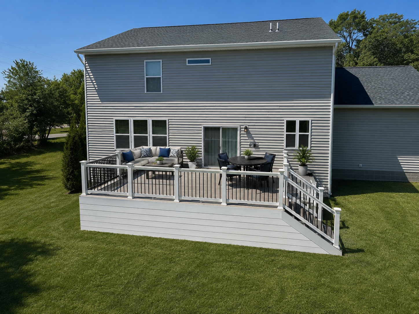 Custom Low-Maintenance Deck & Seating Area