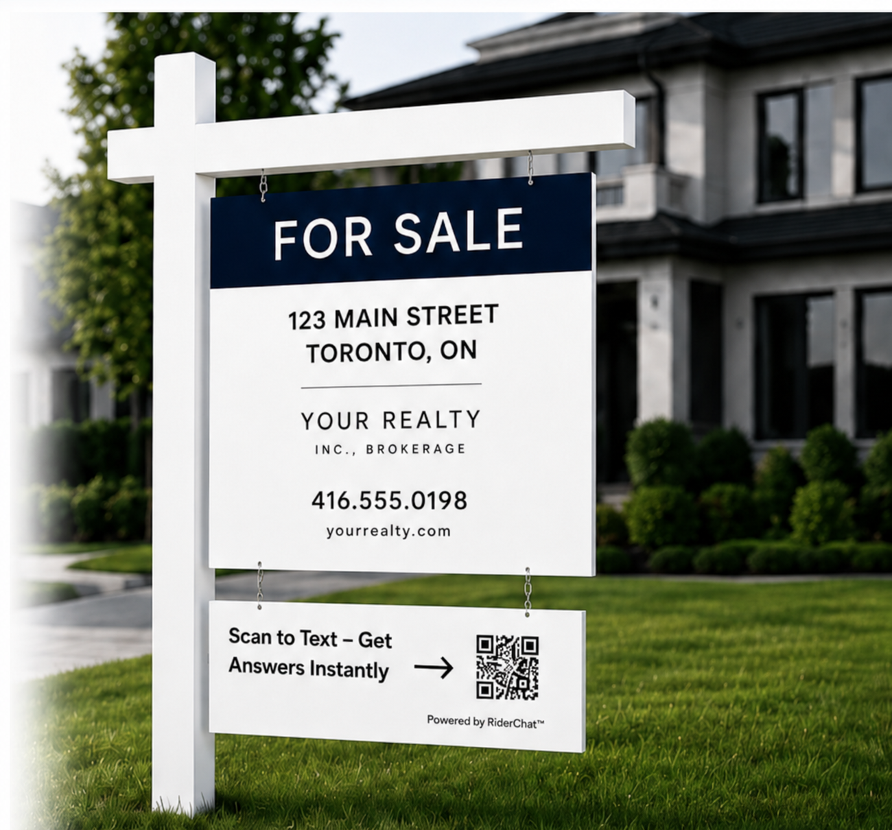 RiderChat yard sign