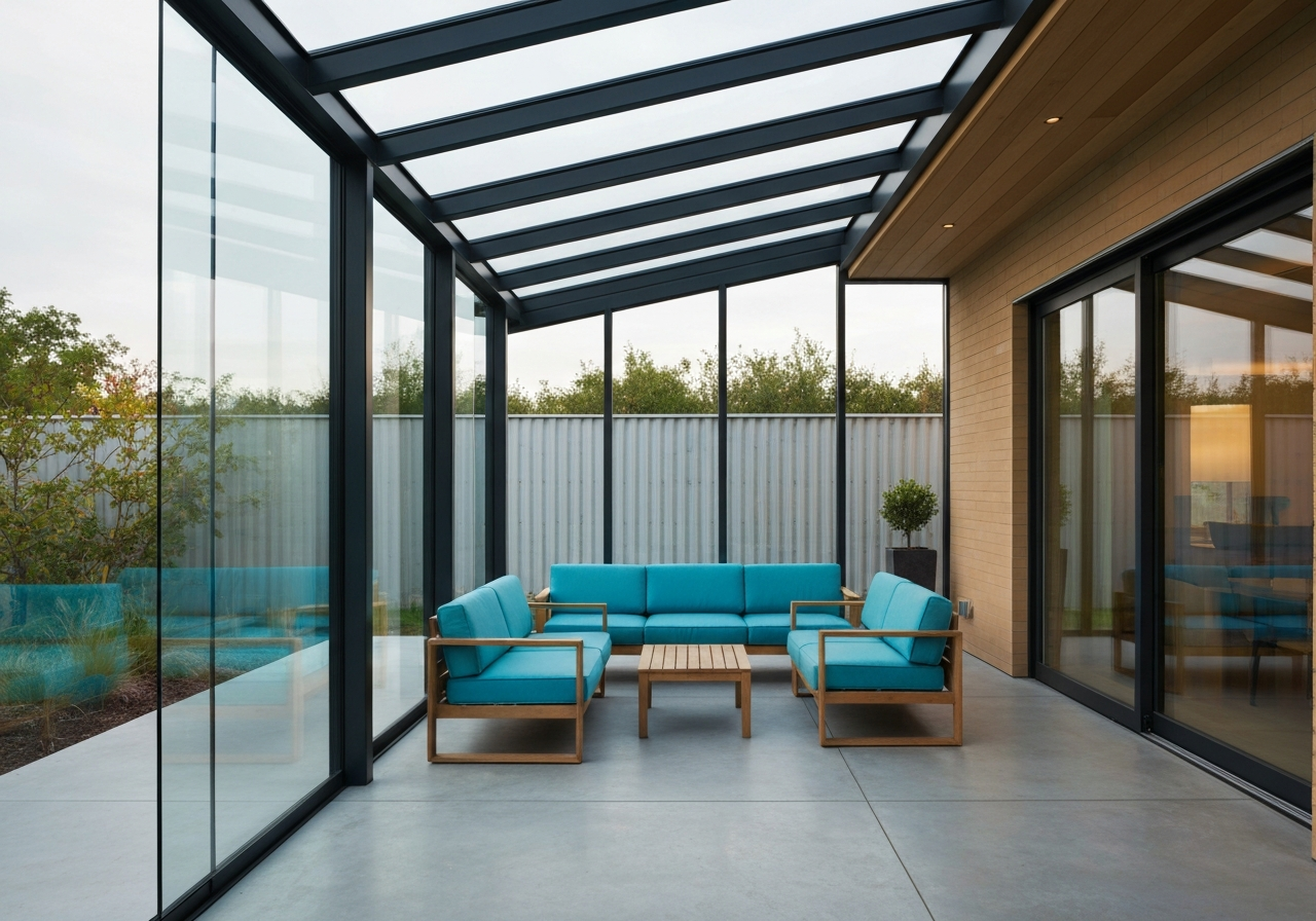 Weather-resistant custom glass patio and sunroom enclosures in Chicago