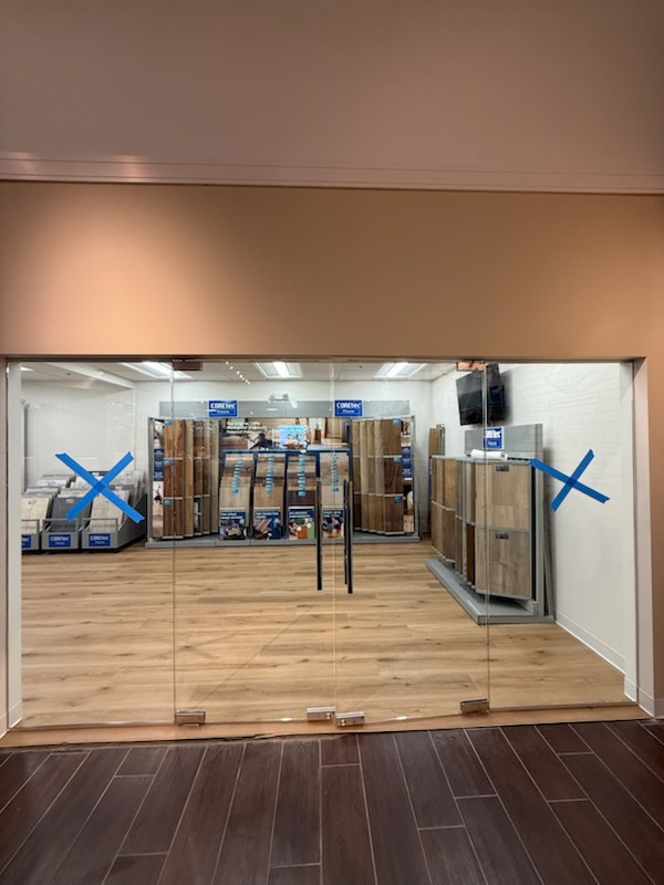 Professional glass office divider installation