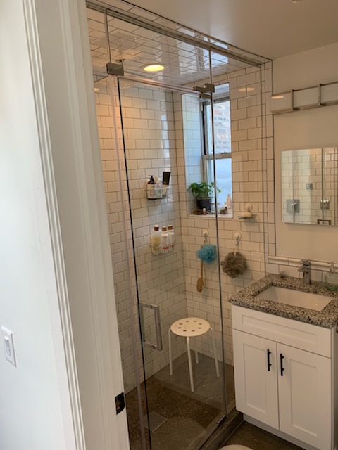 Beautiful glass shower door installation in Chicagoland