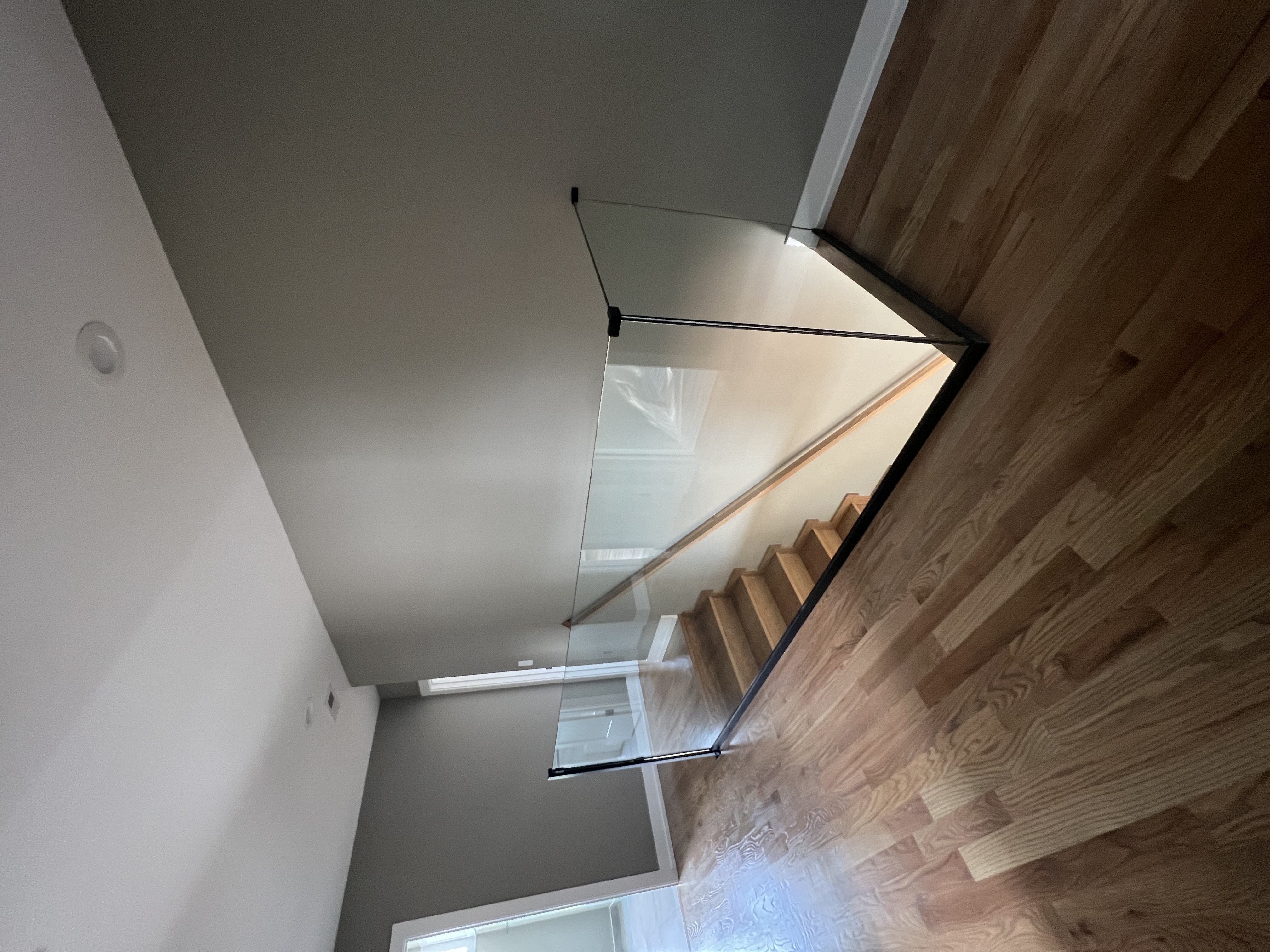 Exterior custom glass railings for patio