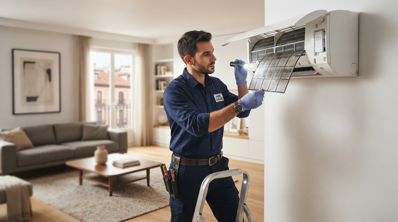 Why Your AC Smells Bad When You Turn On Heating After Summer in Madrid