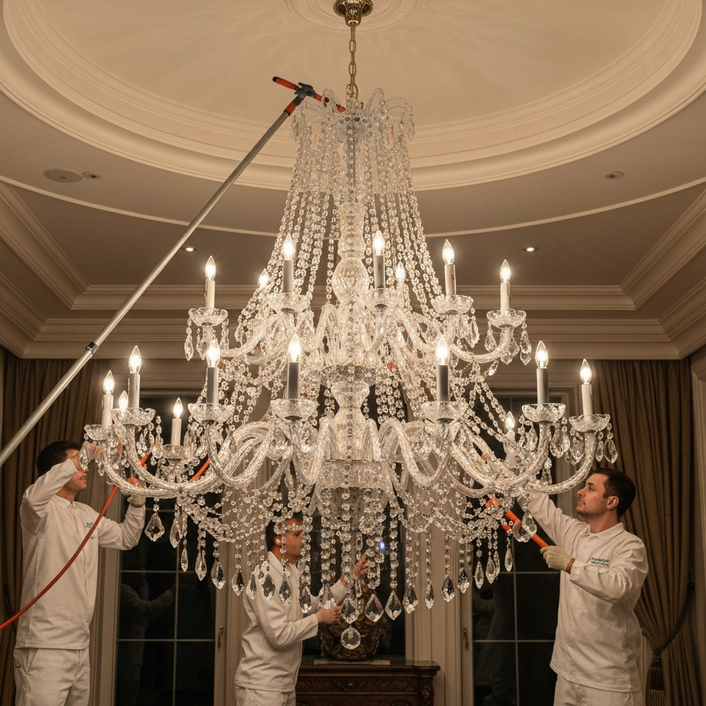 Cleaning and Polishing Luxury Lighting Fixtures