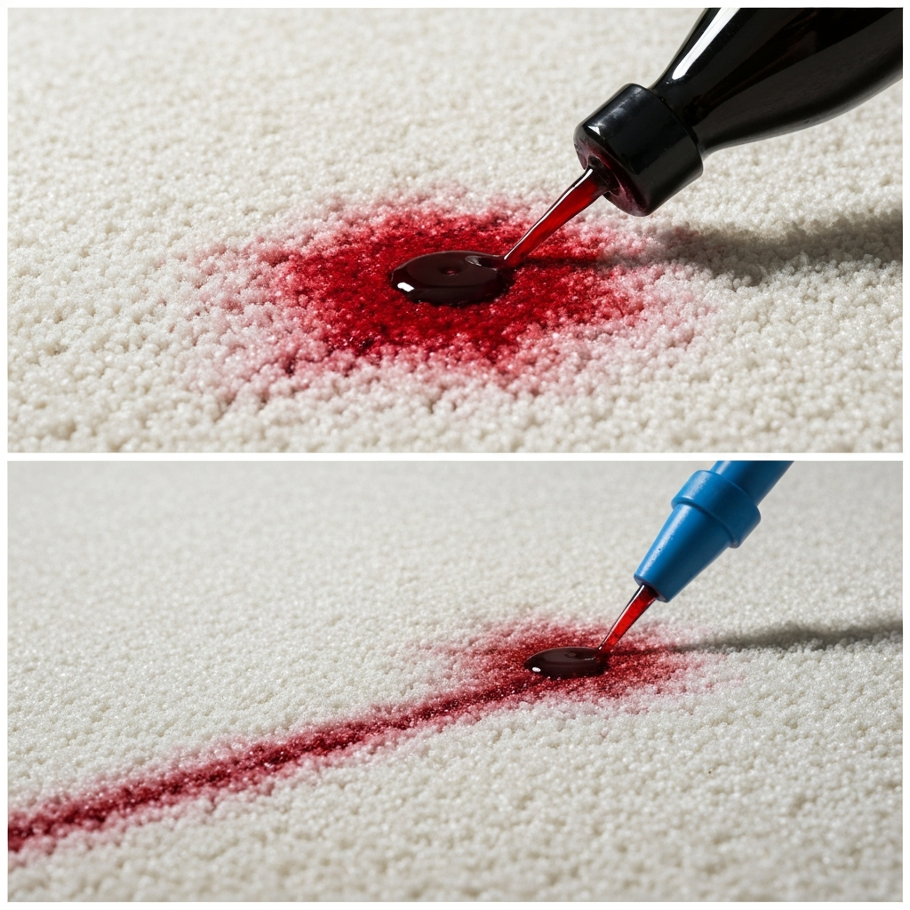 How to Remove Red Wine Stains from White Carpets