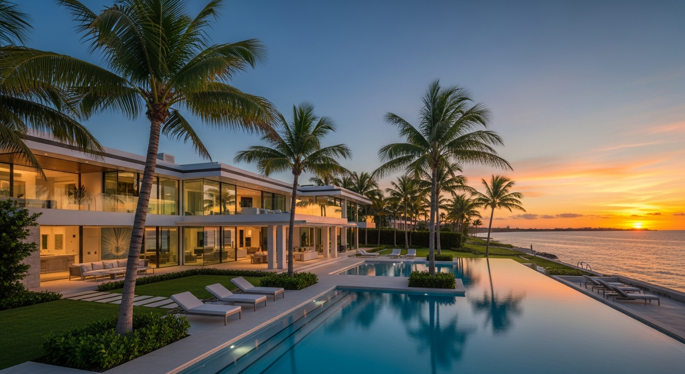 Luxury Palm Beach Waterfront Home