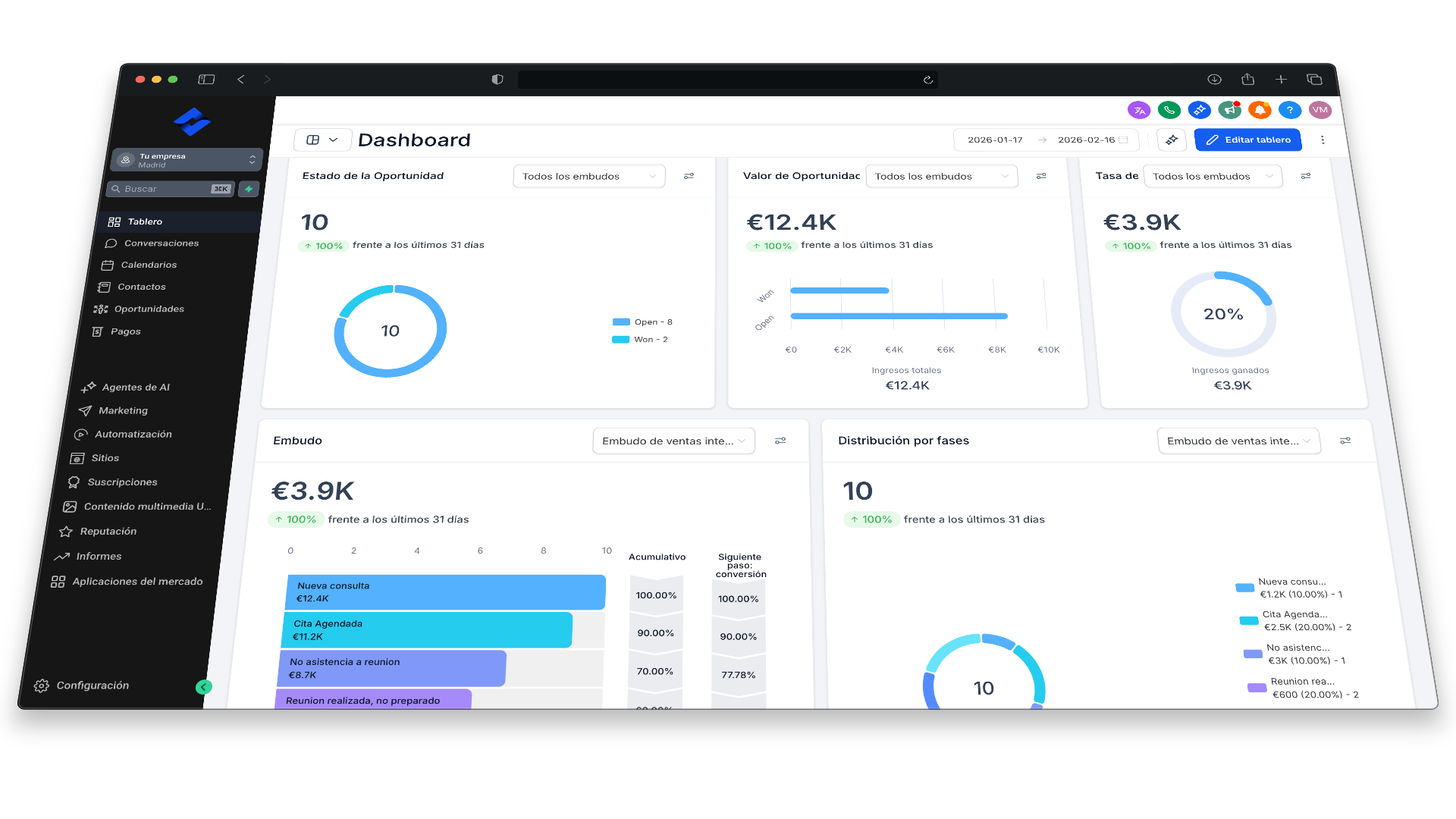 NexOS Dashboard