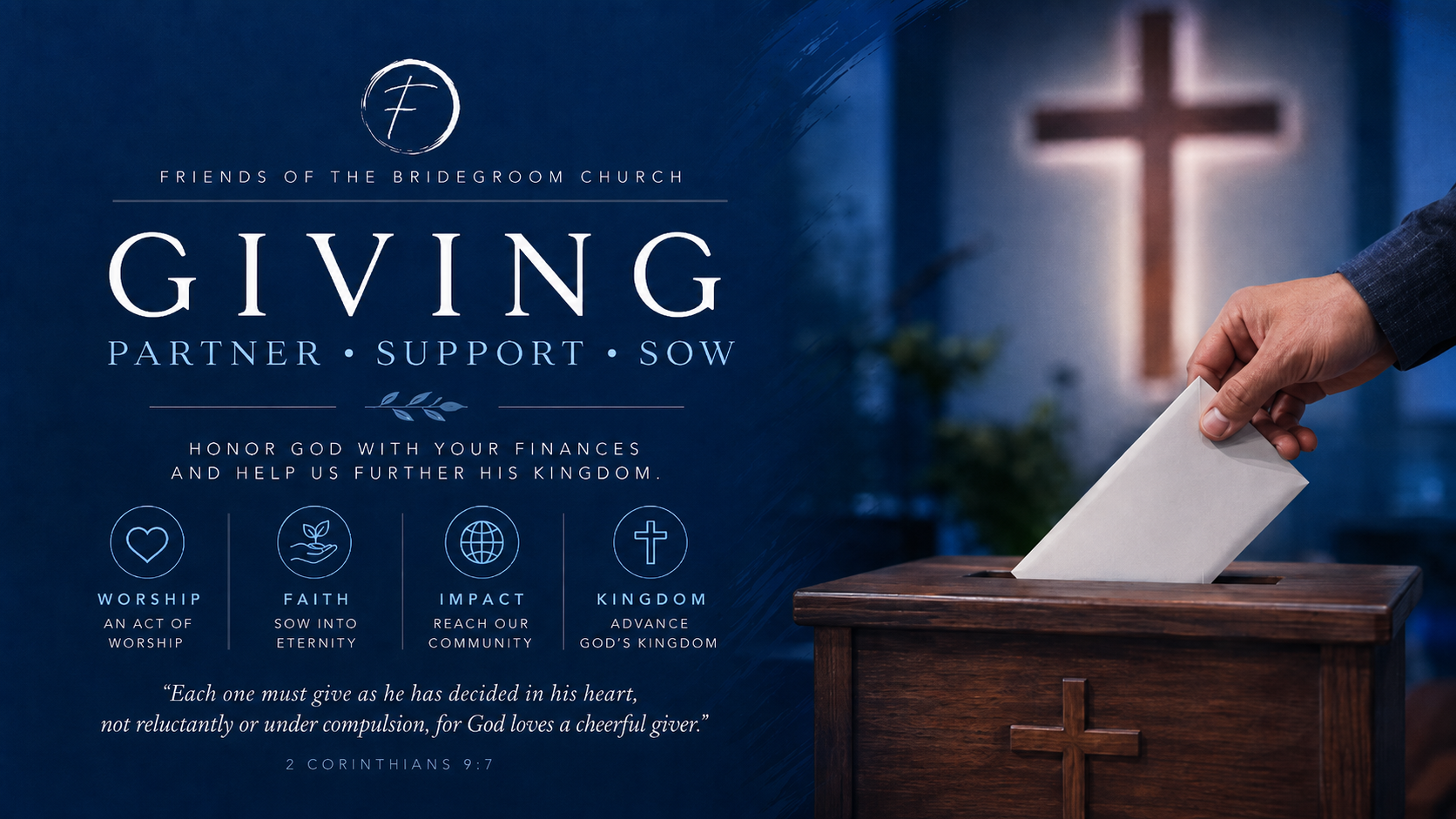 Giving - Friends of the Bridegroom