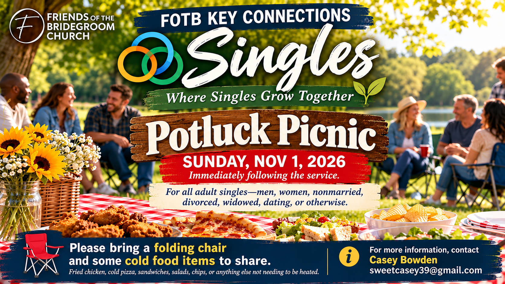 FOTB Singles Potluck Picnic