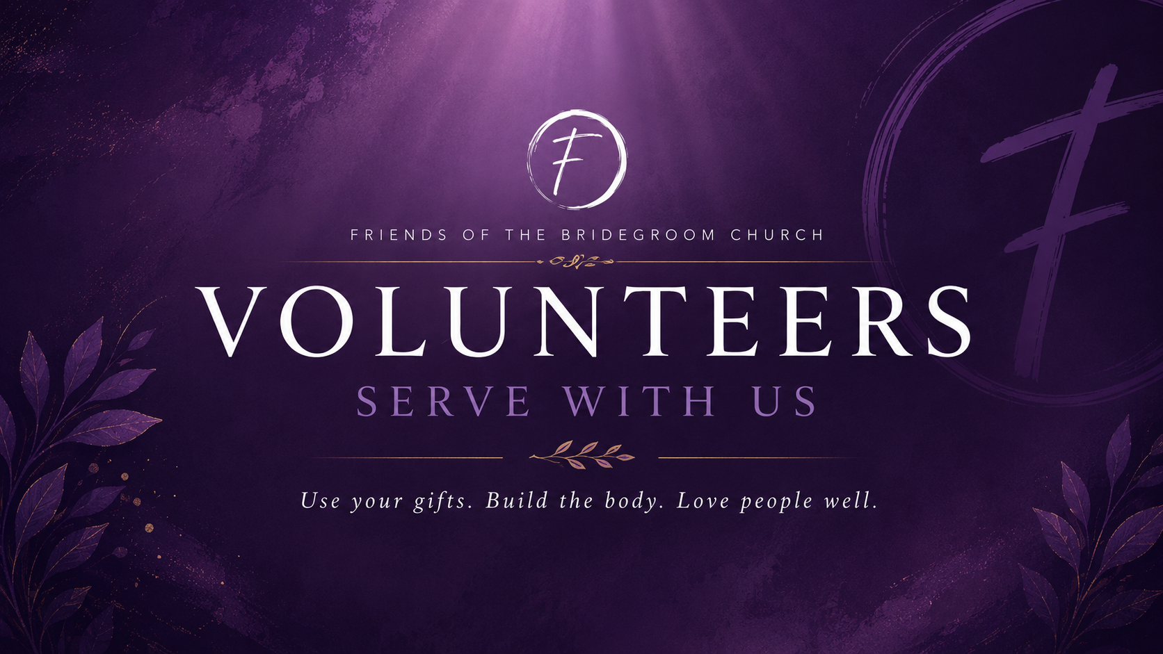 Volunteers - Serve With Us