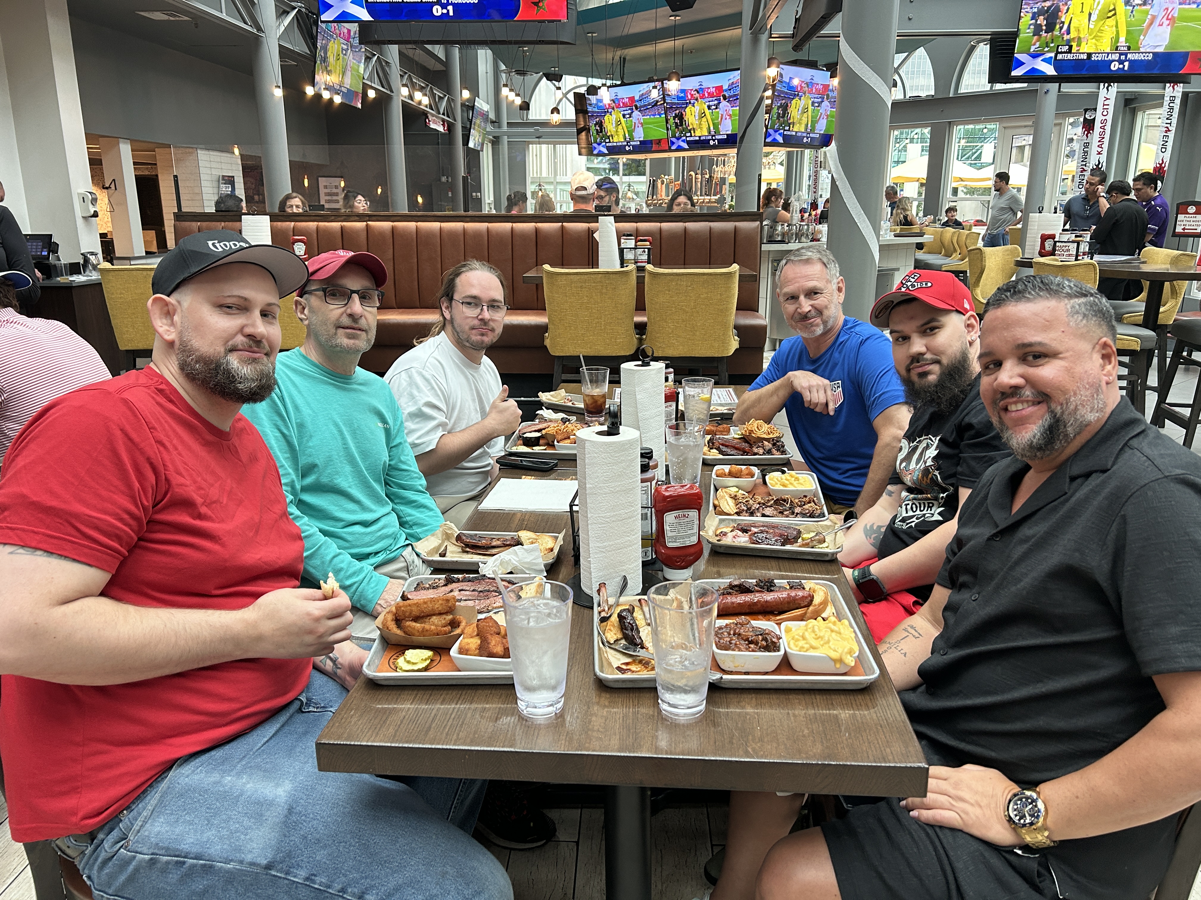 Action Technology Services employees socializing at a team gathering