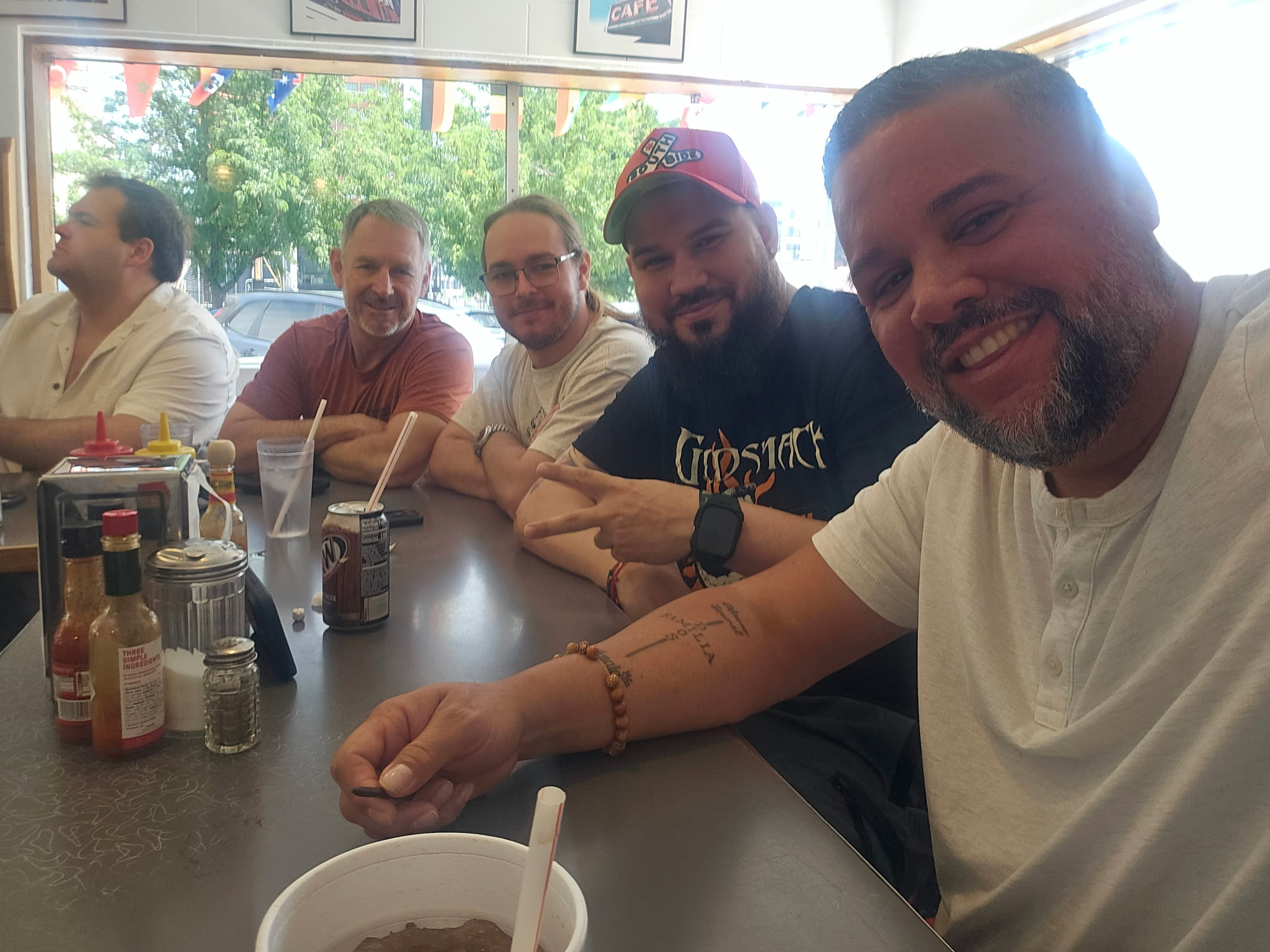 Action Technology Services team members at a company dinner