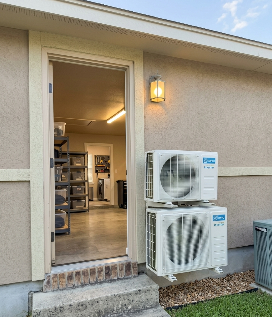 Ductless mini split HVAC installation in East Tennessee 2