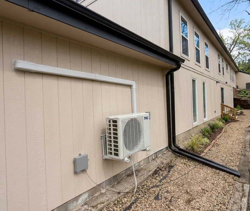 Ductless mini split HVAC installation in East Tennessee 4