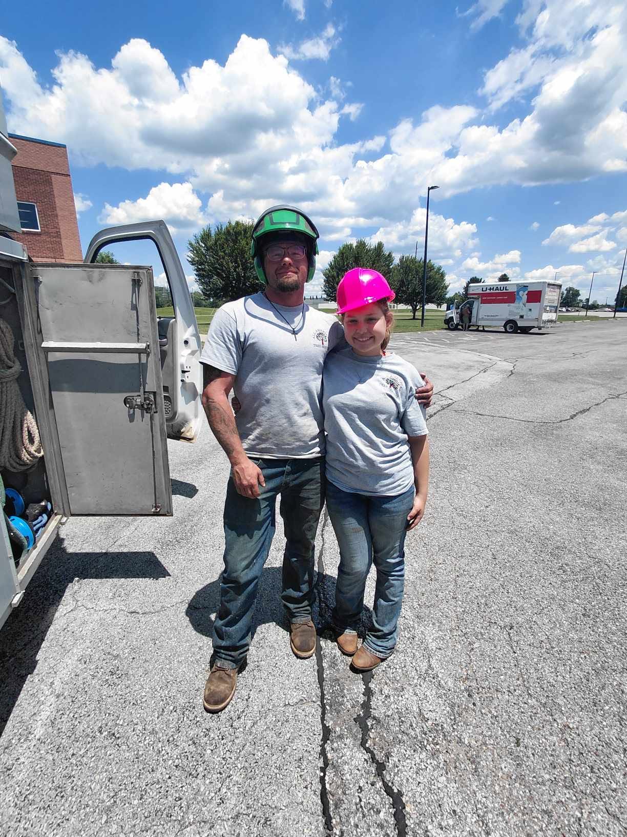 Mark Melford and his daughter