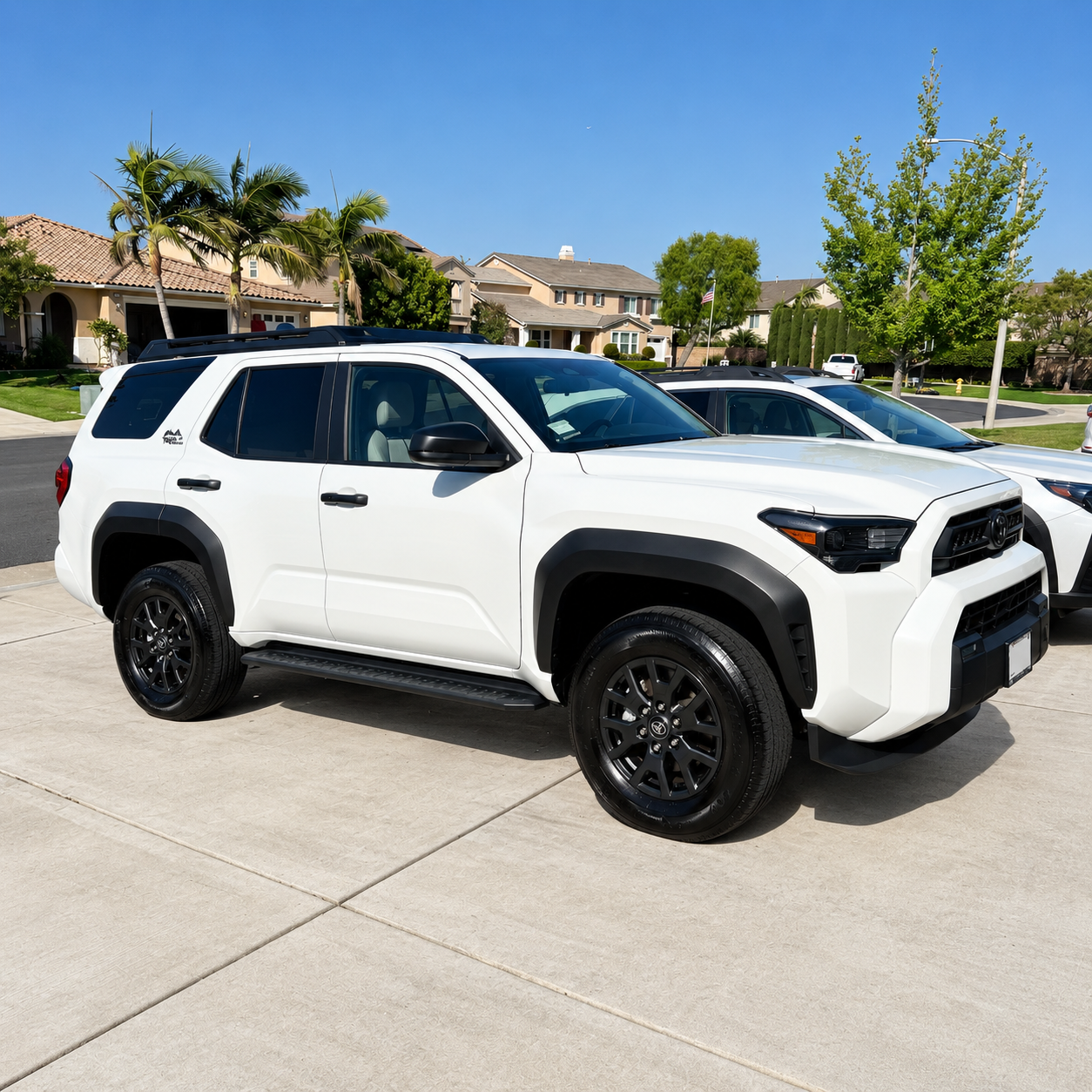 White Toyota 4Runner