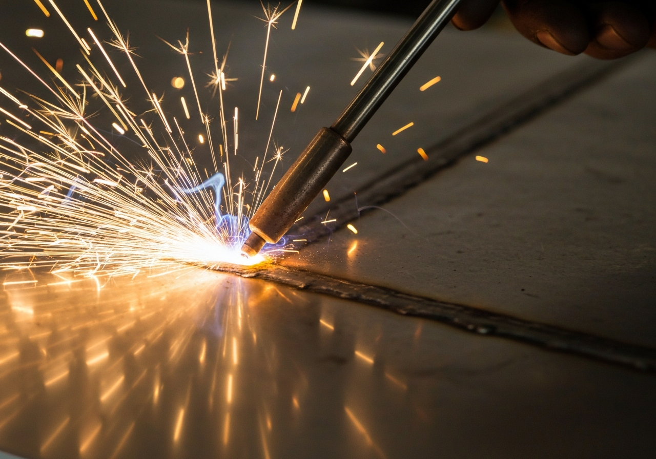 Welding close up