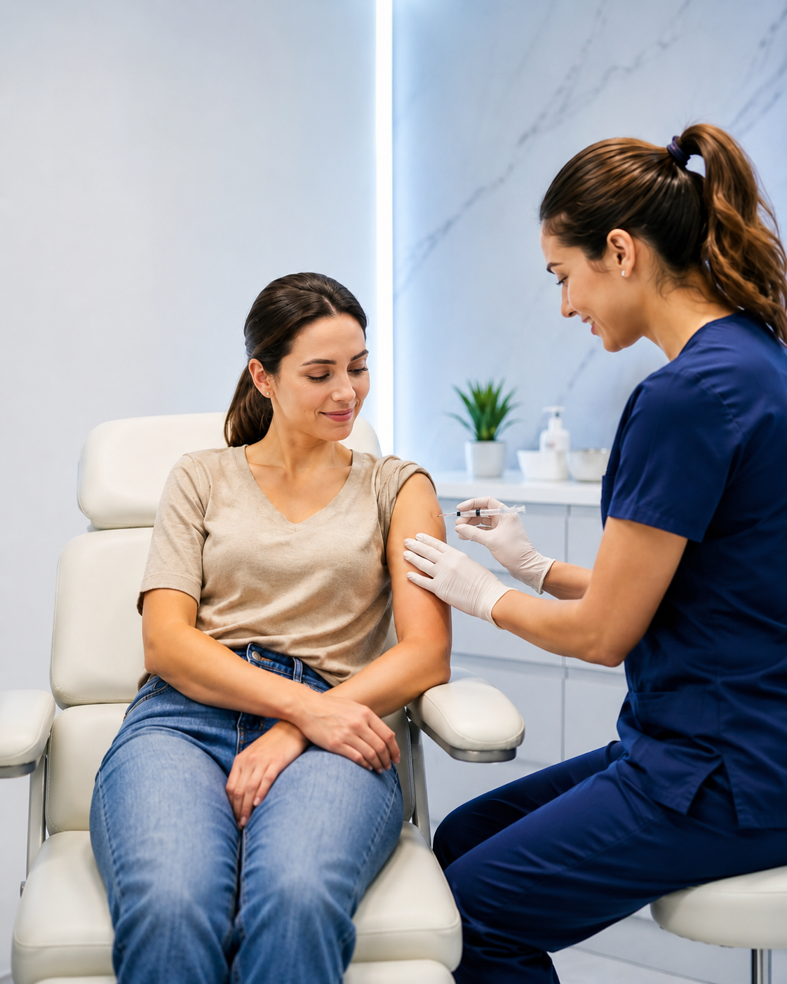 Patient receiving care
