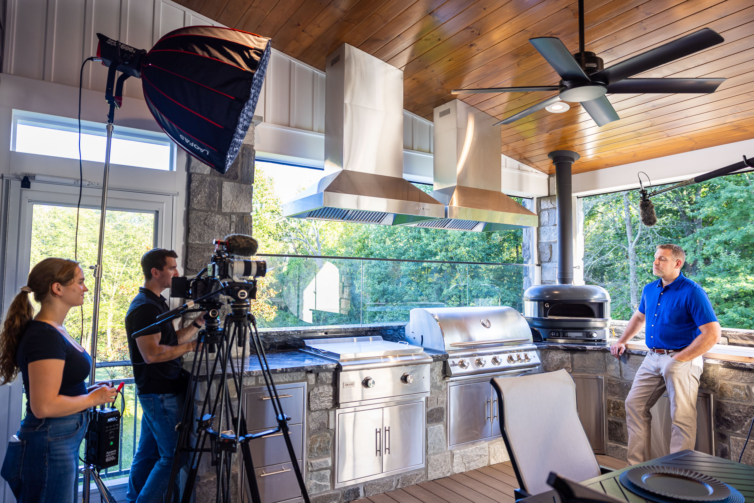 Tremellen production crew filming on location